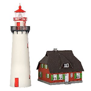 H0 Leuchtturm Hiddensee mit N - Kibri 39153 Spur H0