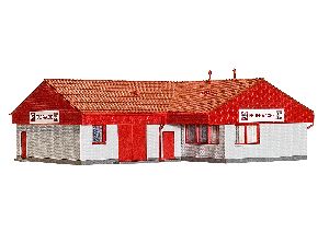 H0 Feuerwehr Verwaltungsgeb. - Kibri 39220 Spur H0