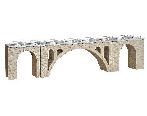 H0 Hoelltobel-Viadukt eingle. - Kibri 39720 Spur H0