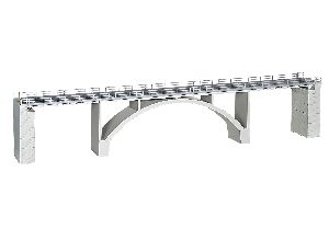 H0 Spannbeton-Bogenbruecke - Kibri 39740 Spur H0