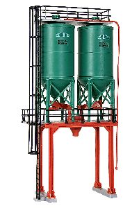 H0 Doppelsilo SchwarzBau - Kibri 39931 Spur H0