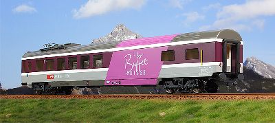 Speisewagen SBB EWIV - le Buffet Suisse - Kiss 1EW4L28 Spur 0