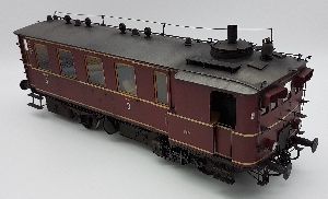 Dampftriebwagen Kittel purpurrot DB IIIa gealtert - Kiss 530004 Spur 1