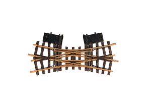 DKW Doppelkreuzweiche elektrisch, R2 22.5 Grad - LGB 12260 Spur 2m / G