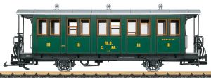 Personenwagen RhB C66 I/VI gr�n 3.Kl. - LGB 30342 Spur 2m