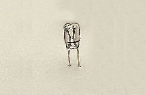 Steckgl�hlampe klar 5V 33 mA. Ersatz E130023 - LGB 68511 Spur 2m / G