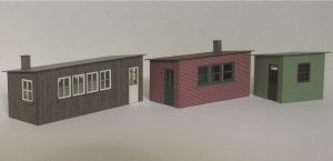 3 Betriebswerks-Buden - Laffont H1401 Spur H0