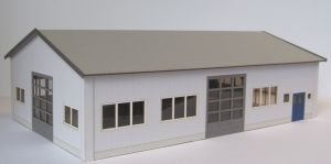 Gewerbehalle mit Rolltoren - Laffont H3301 Spur H0