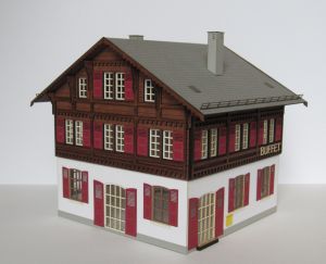 Bahnhof Zermatt, Kopfgeb�ude - Laffont H6501 Spur H0