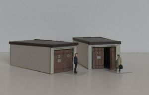 2 Pkw-Garagen der 50er Jahre - Laffont N1901 Spur N