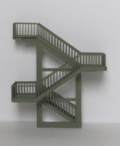 Treppenaufgang mit Gel�nder - Laffont T7101 Spur TT