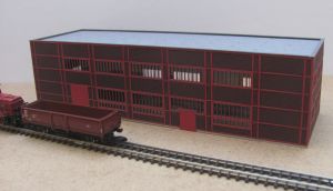 Kohlenzechen-Geb�ude Zeche Zollverein, Stahlfachwerk rot - Laffont Z901 Spur Z