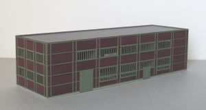 Kohlenzechen-Geb�ude Zeche Lohberg, Stahlfachwerk gr�n - Laffont Z902 Spur Z