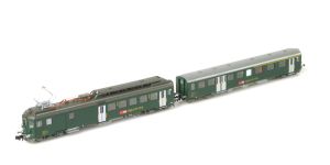 Triebwagen BDe 4/4 1629 SBB 2-tlg. gr�n Ep. IV - Lematec N2057 Spur N