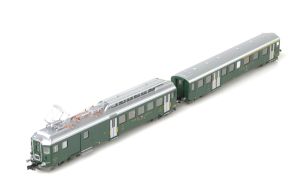 Triebwagen BDe 4/4 1715 SBB 2-tlg. Historic gr�n - Lematec N2058 Spur N
