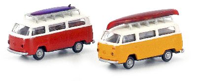 VW Bus T2 Transporter 2er Set Wasserspor - Lemke LC3887 1:160