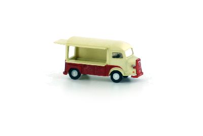 Citro�n Hy Verkaufstheke creme-rot - Lemke LC4152 1:160