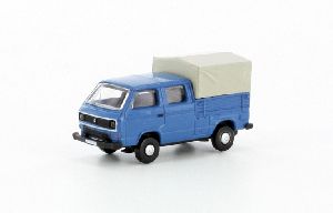 VW T3 DoKa blau - Lemke LC4320 1:160