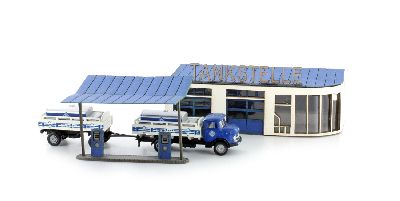 Tankstelle inkl. MB L322 H�ngerzug ARAL - Lemke LC5026 1:160