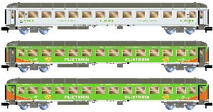 Flixtrain Set 4 3er Set Perso - Lemke LC95004 Spur N