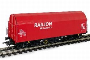Schiebeplanenwagen Shimmns-tu 718 DB Railion VI - Lenz 42261-03 Spur 0