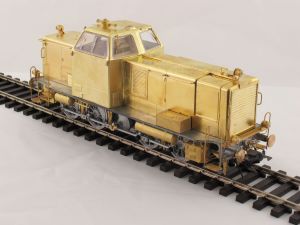 Diesellok V65 Brohltalbahn beige/gr�n DCC-Sound/Kuppl. - Lenz 50165-05 Spur 0