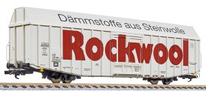 Gro�raum-G�terwagen Hbbks DB Rockwool Ep.V (mittel) - Liliput 235814 Spur H0
