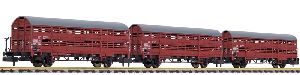 Set Verschlagwagen m. Bremserb�hne Hbes 358 DB Ep.IV - Liliput 260135 Spur N