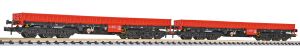 Set Schwerlastwg. DB AG Samms-u 454 rot/schw. Ep.V - Liliput 260202 Spur N