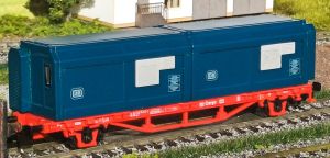 Set aus 2 Bauzug-Wohncontain - Loewe 2476 Spur H0