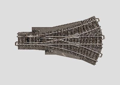 C-Gleis DWW Dreiwegweiche 188,3mm 24,3� hand - Maerklin 24630 Spur H0