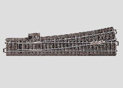 C-Gleis Weiche links r1114,6 mm - Maerklin 24711 Spur H0