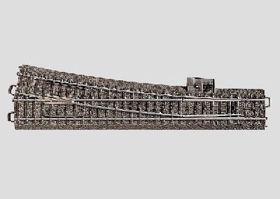 C-Gleis Weiche rechts r1114,6 mm - Maerklin 24712 Spur H0
