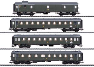 Personenwagen-Set D28 und HECHT DR IIIa 4-tlg. - Maerklin 42514 Spur H0