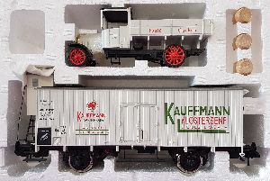 Museumswagen 1997 KAUFMANN KLOSTERSENF mit LKW - Maerklin 58311 Spur 1