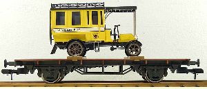 M�rklin 5842 61-01 Sp1 Flachwagen mit Auto Kaiserliche Post - Maerklin 5842 Spur 1