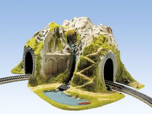 H0 Ecktunnel 1-gleisig gebogen - Noch 05170 Spur H0