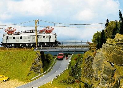 H0 Br�cken-Fahrbahn ger. 18cm - Noch 21340 Spur H0