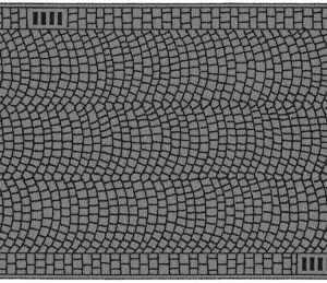 H0 Kopfsteinpflaster, 1 m - Noch 60722 Spur H0