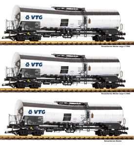 G-3er Set Chemiekesselwagen VTG VI - Piko 37863 Spur 2m