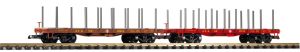 G-Rungenwagen 2er Set SF - Piko 38773 Spur 2m