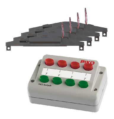 Weichen-Antrieb-Set mit Stellpult - Piko 55392 Spur H0
