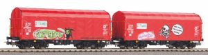 2er Set Schiebeplanenwg. Cai - Piko 58257 Spur H0