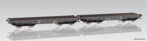 2er Set Flachwg. 401Z PKP V - Piko 58262 Spur H0