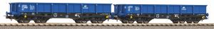 2er Set Niederbordwagen 401Zp - Piko 58285 Spur H0