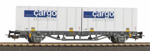 Postcontainerwg. mit 2x 20 C - Piko 58732 Spur H0