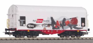 Schiebeplanenwagen Rail Cargo Austria VI mit Graffiti - Piko 58982 Spur H0
