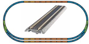 Gleisset Piko A-Gleis mit Bettung - Piko 59014.3 Spur H0
