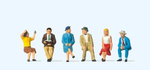 Sitzende Personen - Preiser 10021 Spur H0