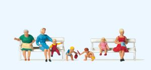 M�tter und Kinder - Preiser 10051 Spur H0